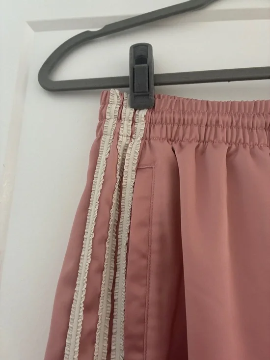 ADIDAS SATIN RUFFLE TRACK PANTS - Picture 5 of 7